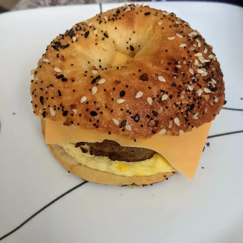 Maple Aioli Morning Bagel Sandwich image